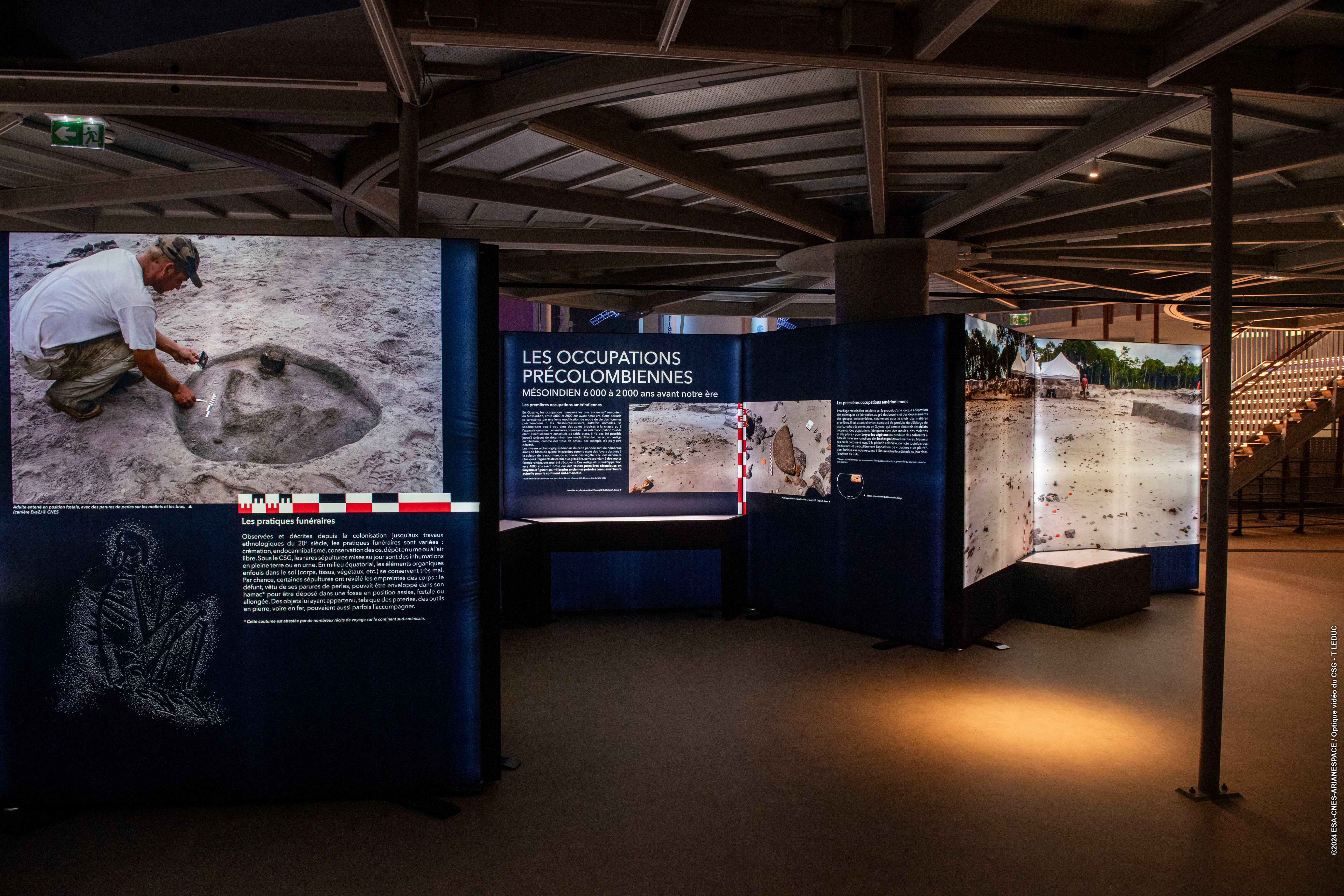 Un aperçu de l'exposition temporaire de Guyaspace Expérience.