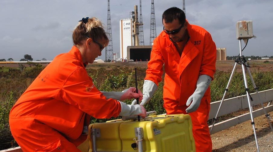 Relevé de capteur environnementale au CSG.