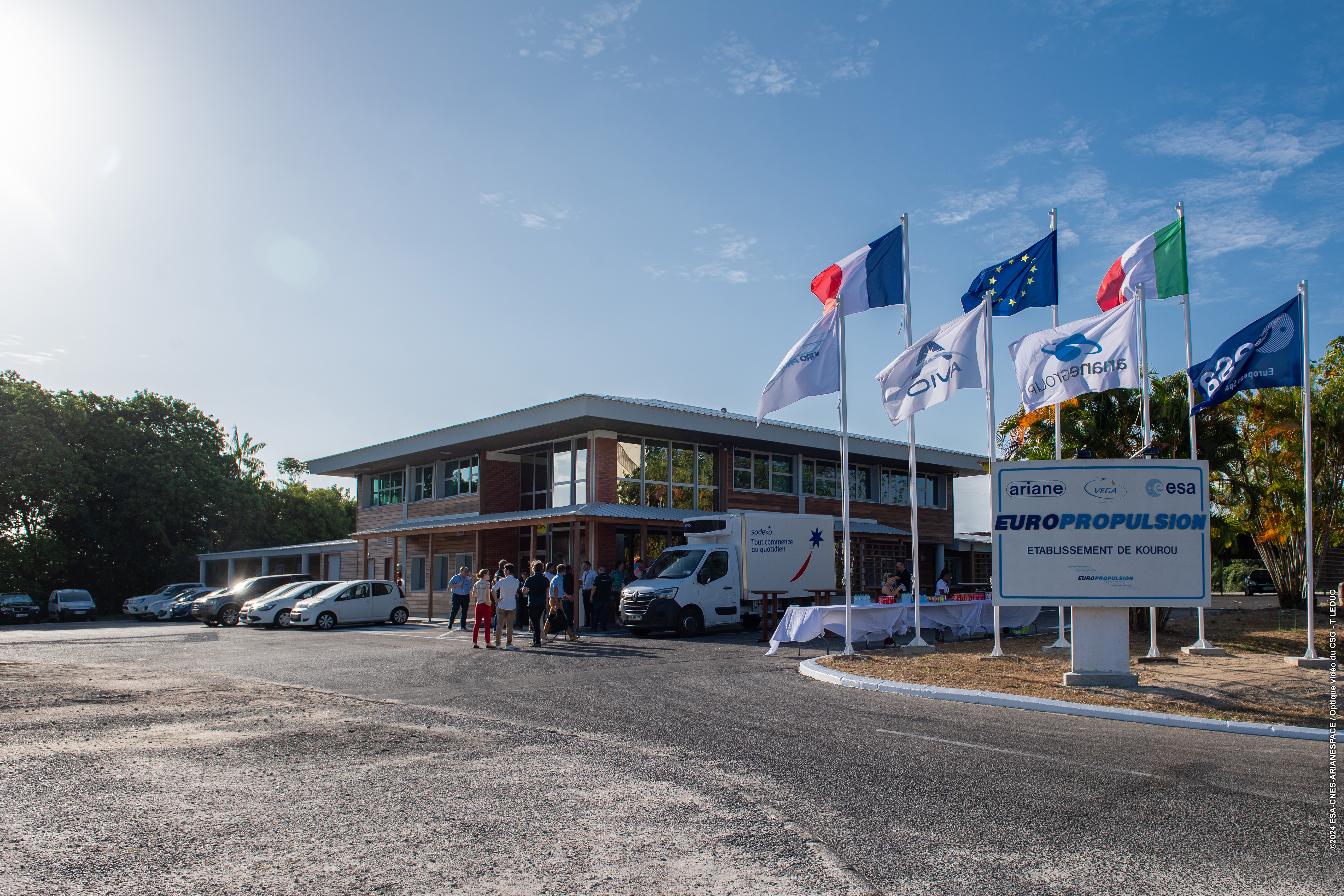 Cérémonie d'inauguration du bâtiment Galmot au CSG.