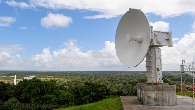 BRETAGNE 2 - radar de localisation situé à Montabo (Cayenne)
