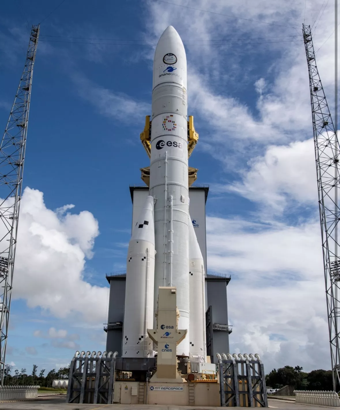 lanceur Ariane 6 sur pas de tir