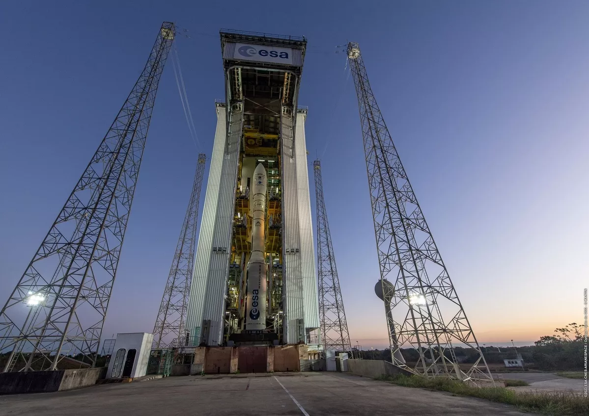 L'ensemble de lancement Vega au Centre spatial