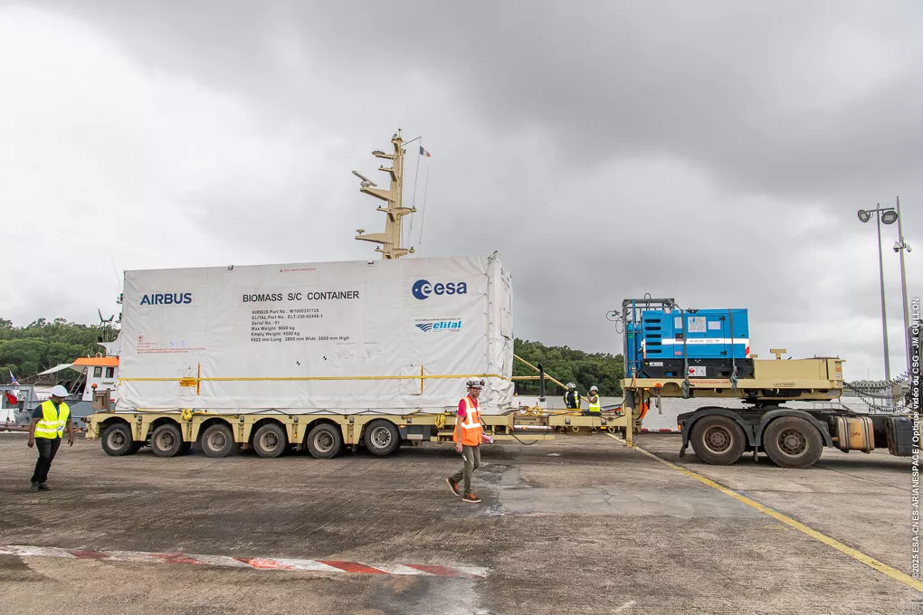 Déchargement Biomass Port de pariacabo