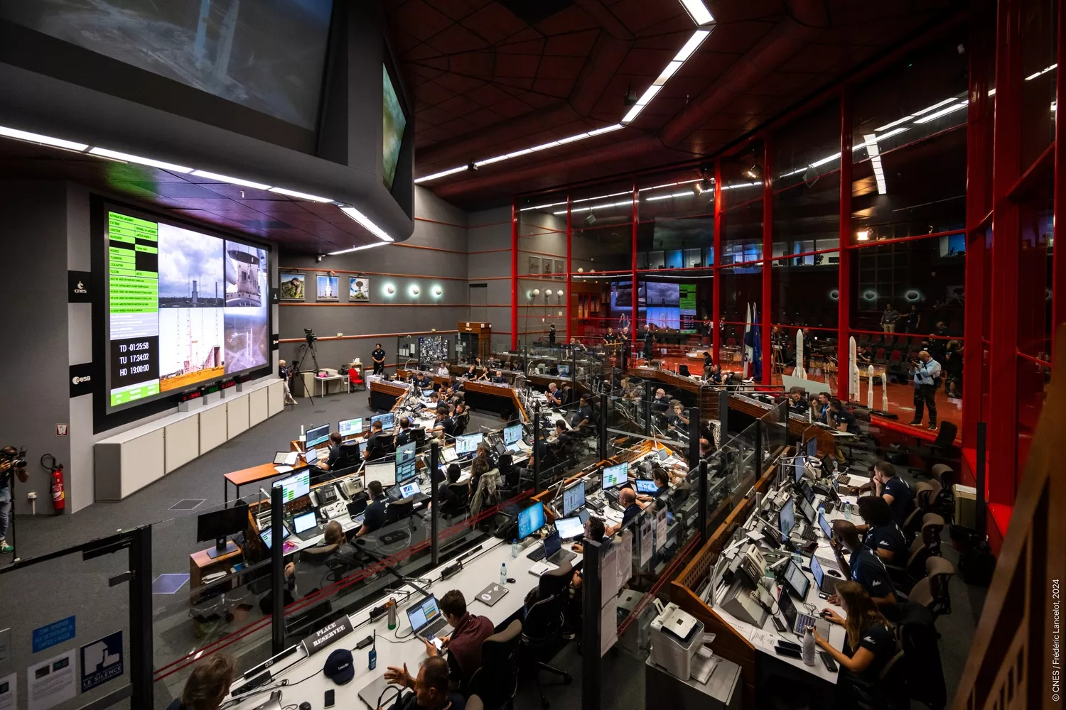 Suivi du décollage FM1 Ariane 6 en Salle Jupiter 2.