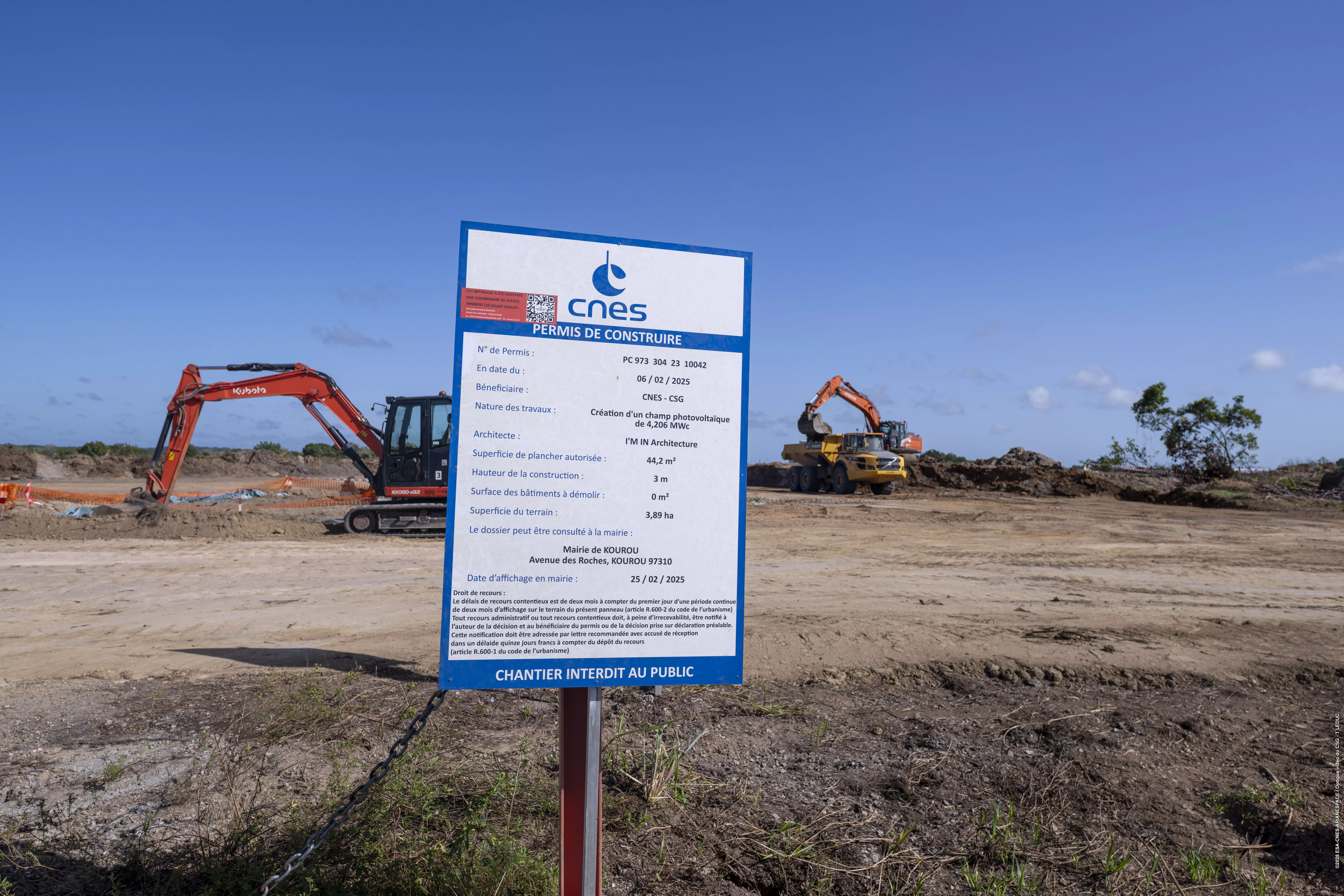 Panneau travaux PV1 CSG