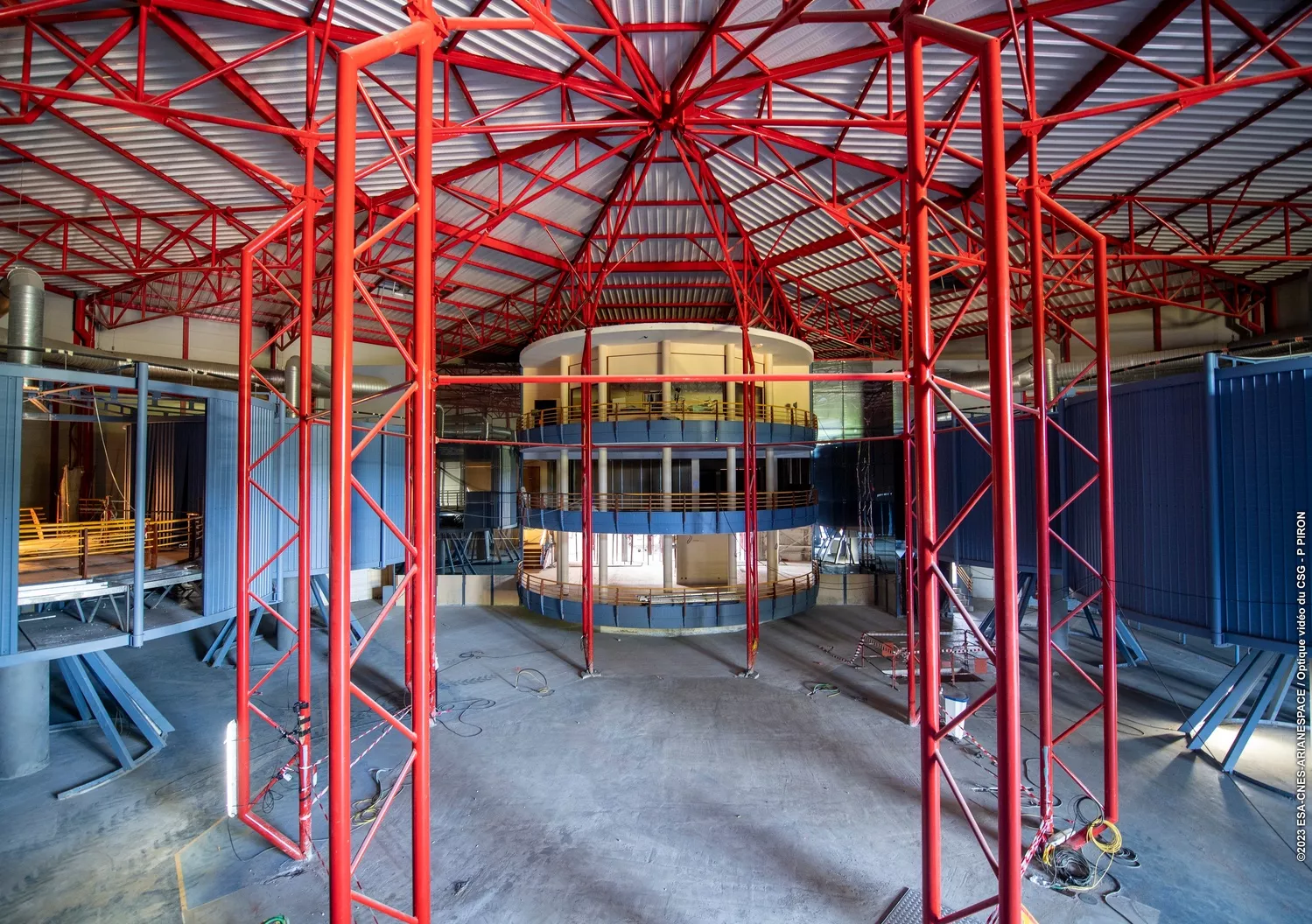 Travaux de rénovation au musée de l'Espace.