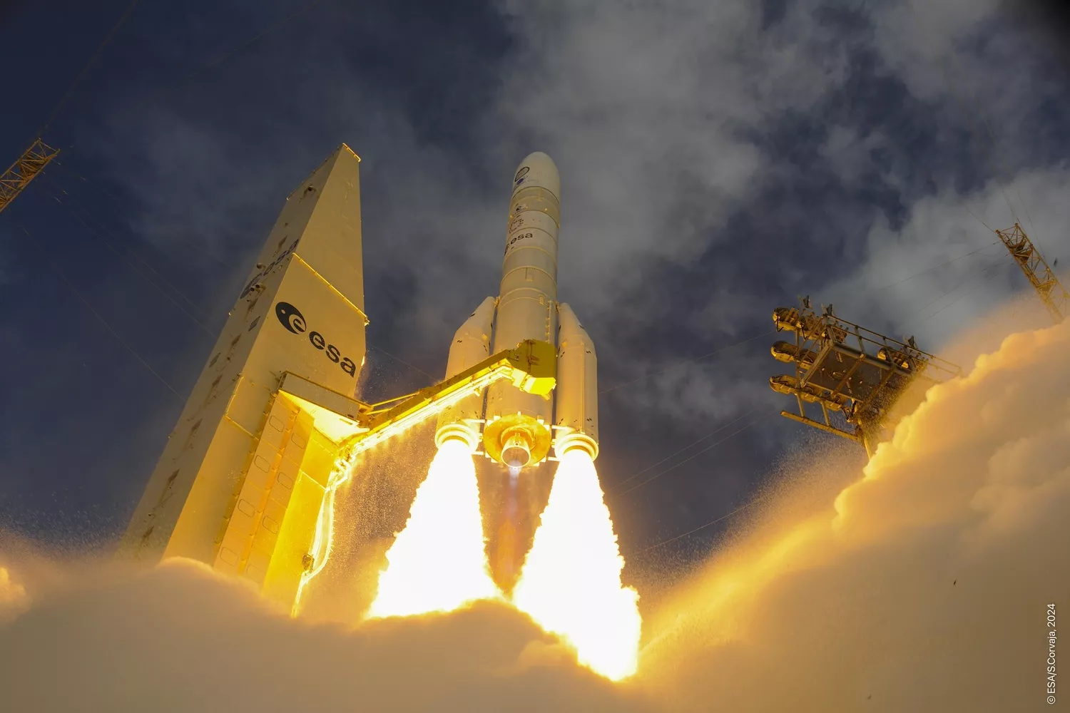 vol inaugural d'Ariane 6 le mardi 9 juillet 2024 à 16 h (heure locale).