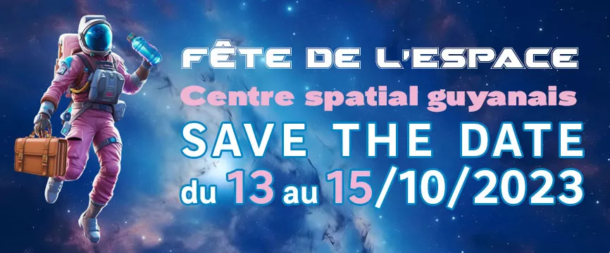 Bandeau de promotion fête de l'Espace 2023.