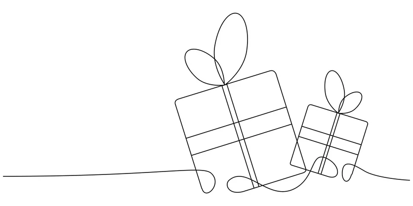 Ligne continue - cadeau