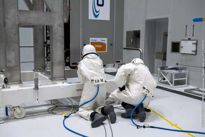 Remplissage en ergols satellites Galileo L14