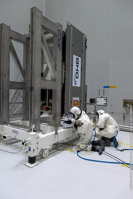 Remplissage en ergols satellites Galileo L14