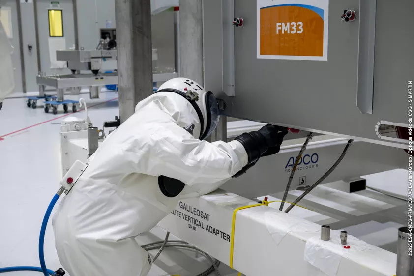 Remplissage en ergols satellites Galileo L14