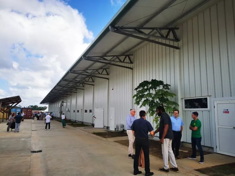 L'inauguration de l'usine Yana Wassaï à à Montsinéry-Tonnegrande.